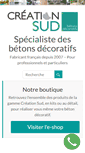 Mobile Screenshot of creation-sud.fr